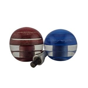 Shift Knobs Acrylic Glitter Striped Red Blue Good Hot Rod Gear Head Car Parts